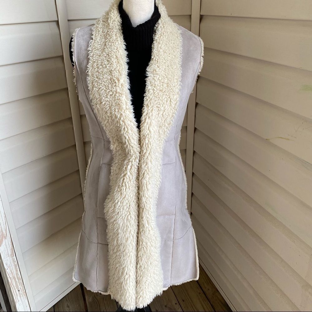 Nic + Zoe Faux Fur Shearling Vest Coat